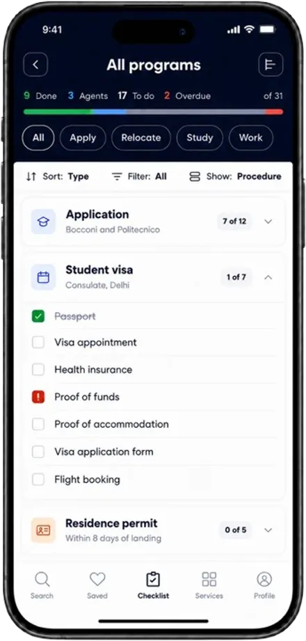 Neuture.ai checklist: student visa requirements and documents